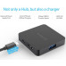  USB Hub с питанием 4 порта USB 3.0 OTG Orico Black (TA4U-U3-BK)