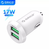 Автомобильное зарядное устройство для телефона Orico 2 USB 3.4А 17W White