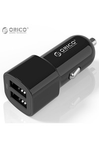 Автомобильное зарядное устройство 2 USB 17W ORICO UCL-2U-BK