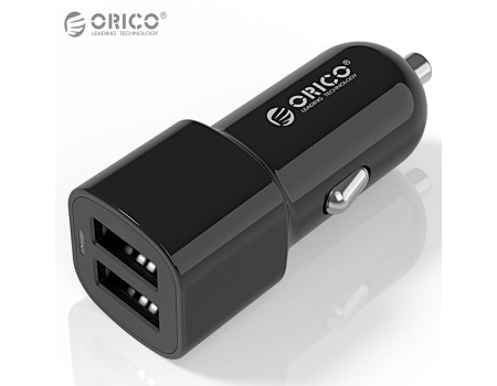 Автомобильное зарядное устройство 2 USB 17W ORICO UCL-2U-BK