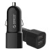 Автомобильное зарядное устройство 2 USB 17W ORICO UCL-2U-BK