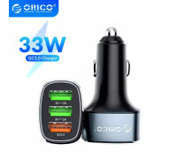 Автомобильная зарядка для телефона Orico 3 USB 33W Quick Charge QC3.0 Gray (UPB-3U)