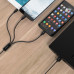 Кабель 3 в 1 Type-C-Micro USB-Lightning ORICO UTS12-BK 1.2 метра 