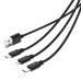 Кабель 3 в 1 Type-C-Micro USB-Lightning ORICO UTS12-BK 1.2 метра 