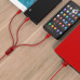 Кабель 3 в 1 Type-C Micro USB Lightning 1.2 м ORICO UTS-12-RD