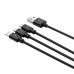 Кабель 3 в 1 Type-C Lightning (2 шт) 1.2 м ORICO UTS2-12-BK