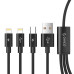 Кабель 3 в 1 Type-C Lightning (2 шт) 1.2 м ORICO UTS2-12-BK