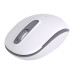 Мышь беспроводная для компьютера и ноутбука тихий клик USB Orico White (V2C-WH)