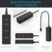 Хаб USB 3.0 VL812 ORICO W5PH4-U3-BK
