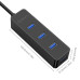 Хаб USB 3.0 VL812 ORICO W5PH4-U3-BK