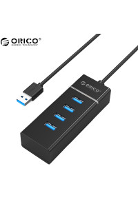 Хаб USB 3.0 LED ORICO W6PH4-U3-BK