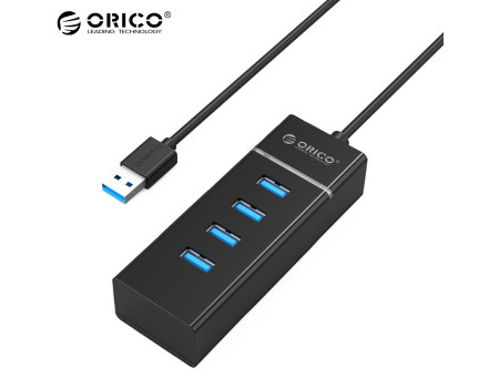 Хаб USB 3.0 ORICO W6PH4-U3-BK