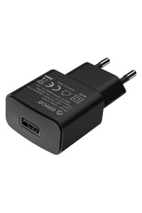 Зарядний пристрій USB ORICO 1A 5W (WHA-1U-5W-BK)