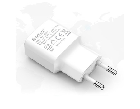 Зарядное устройство USB ORICO 1A 5W (WHA-1U-5W-WH)