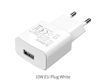Зарядное устройство USB ORICO 2A 10W (WHA-1U-WH)