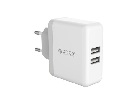 Сетевое зарядное устройство USB ORICO 3A 15W (WHC-2U-WH)