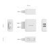 Сетевое зарядное устройство USB ORICO 3A 15W (WHC-2U-WH)
