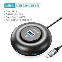 USB-C хаб Orico 1*USB 3.0 3*USB 2.0 с длинным шнуром 180 см