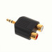 Переходник mini-jack 3.5 mm 2 RCA