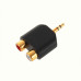 Переходник mini-jack 3.5 mm 2 RCA