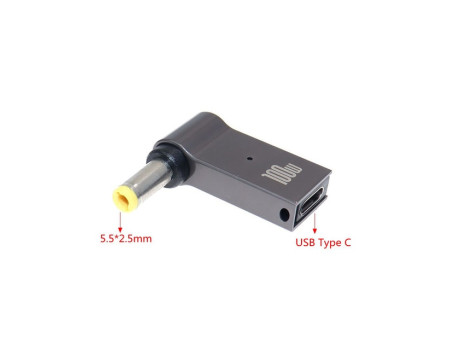 Перехідник із PD тригером для ноутбука 100W Power Delivery Type-C DC 5.5*2.5 мм 18V-20V