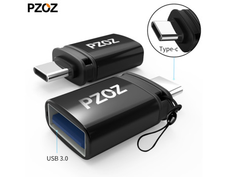 Переходник OTG Type-C USB 3.0 PZOZ алюминий