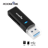 Картрідер USB 3.0 2 в 1 Sd/micro SD Rocketek Cr11-bk Підтримка карт до 2 ТБ