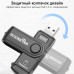USB картрідер 3.0 2 в 1 Sd/microsd Rocketek Rt-cr5bk одночасна робота 2 карт