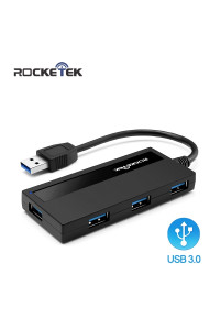 Хаб USB 3.0 Rocketek Rthu4p з підтримкою дод. живлення