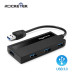 Хаб USB 3.0 Rocketek Rthu4p з підтримкою дод. живлення