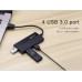 Хаб USB 3.0 Rocketek Rthu4p з підтримкою дод. живлення