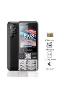 Телефон на 4 sim карты S-mobile S5630 Pro Black