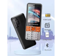 Кнопочный телефон на 4 сим карты S-mobile S5630 Pro 4 sim Black+Orange