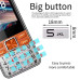 Кнопочный телефон на 4 сим карты S-mobile S5630 Pro 4 sim Black+Orange