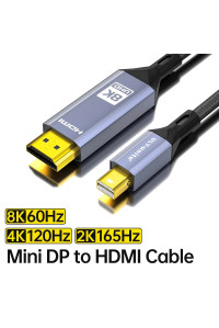 Кабель Mini Displayport-HDMI 2.1 8k 60hz 4k 120hz 2k 165hz 1080P 240hz Thunderbolt 2 MacBook (2475/2476)