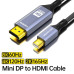 Кабель Mini Displayport-HDMI 2.1 8k 60hz 4k 120hz 2k 165hz 1080P 240hz для Thunderbolt 2 MacBook (2475/2476)