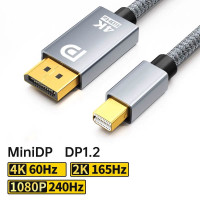 Кабель mini Displayport - Displayport 1.2 Thunderbolt 1/2 4k 60hz 2k 165hz 1080P 240hz Двунаправленный