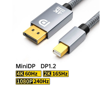 Кабель mini Displayport - Displayport 1.2 Thunderbolt 1/2 4k 60hz 2k 165hz 1080P 240hz Двонаправлений