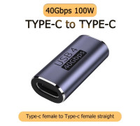 Соединитель Type-C (мама) Type-C (мама) адаптер PD 100W USB 4.0 Thunderbolt 4 8k 60hz 40 Гбит/с
