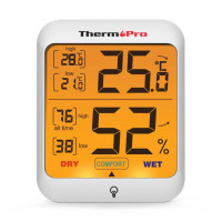 Цифровий гігрометр ThermoPro TP53, кімнатний термометр для дому, датчик температури та вологості