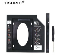 Адаптер для замены 9.5 мм DVD(CD-ROM) ноутбука HDD Caddy TISHRIC TSR126-BK