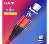 Магнитный кабель TOPK Micro USB (AM61-RD) 1 м