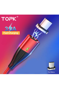 Магнитный кабель TOPK Micro USB (AM61-RD) 1 м