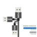 Магнитный кабель Micro USB TOPK R-Line1 Gray