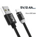 Магнитный кабель Micro USB TOPK R-Line2 Black
