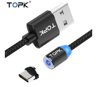 Магнитный кабель USB Type-C TOPK R-Line2 Black