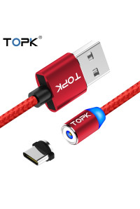 Магнітний кабель USB Type-C TOPK R-Line2 Red