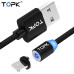 Магнітний кабель TOPK Lightning Apple R-Line1 Black