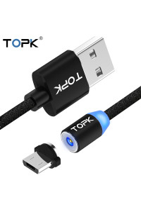 Магнитный кабель TOPK Micro USB R-Line1 Black