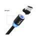 Магнитный кабель TOPK Micro USB R-Line1 Black